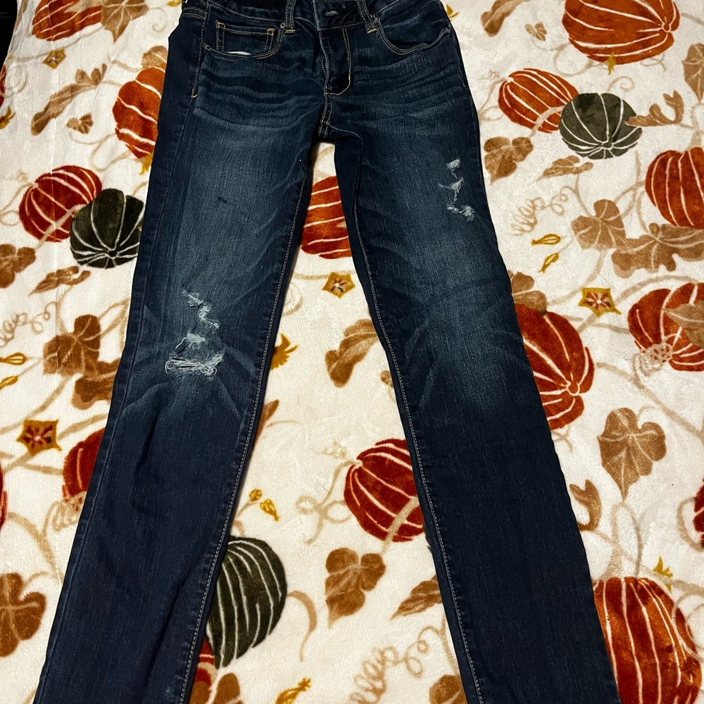 American Eagle Outfitters Midnight Blue Straight Leg Jeans